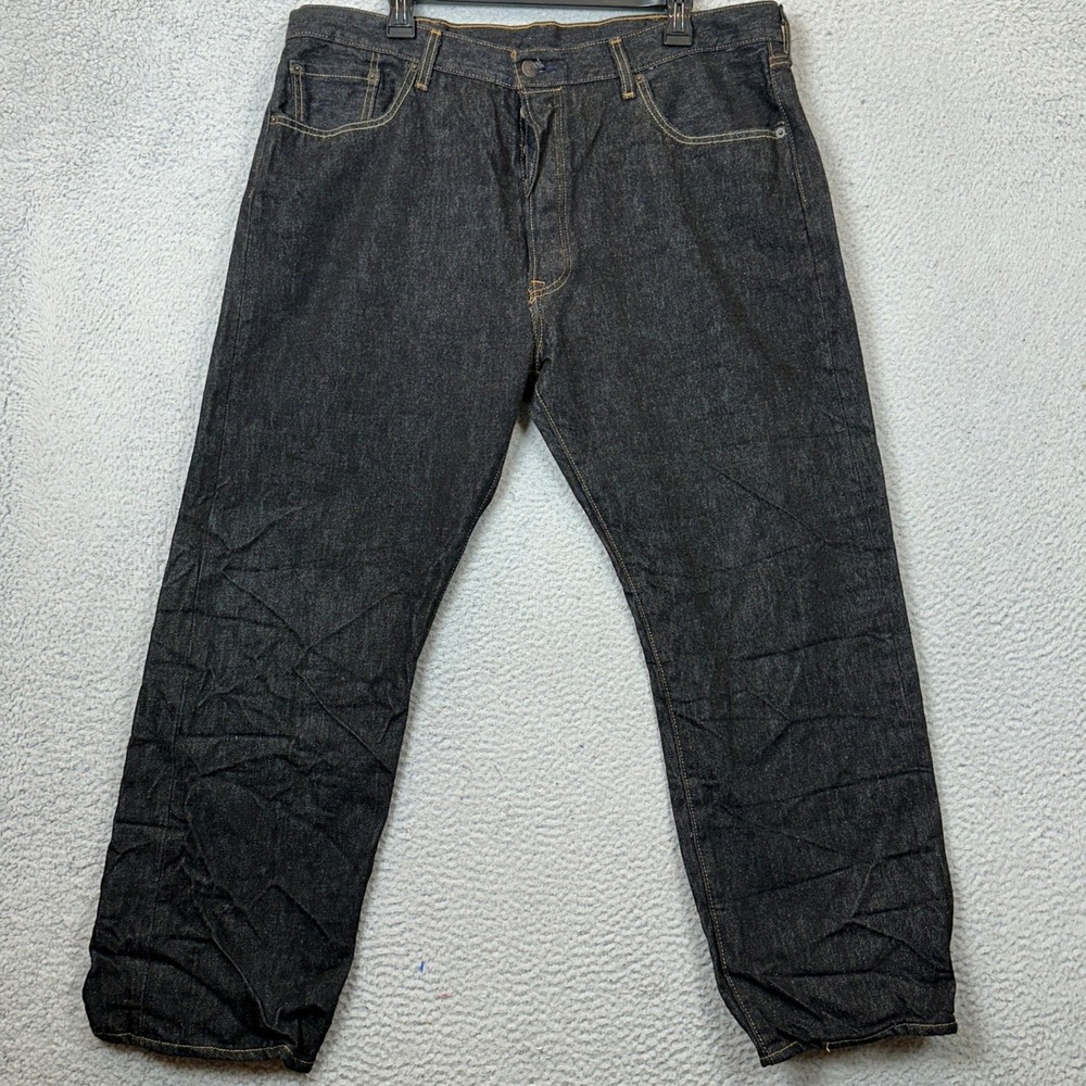 Levis 501 Jeans Mens 40X30 Original Fit Dark Wash Button Fly Red Tab 5 Pockets